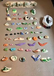 Prese arrampicata +TRAVE + ragni per fissaggio