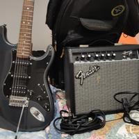 Kit Completo Chitarra Elettrica Squier Stratocaste