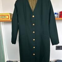 Vestito a tubino donna colore verde bosco in lana