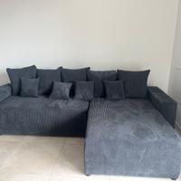 Divano letto angolare reversibile 260x160 velluto