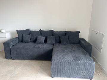 Divano letto angolare reversibile 260x160 velluto