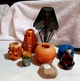 set di lampade di cera
