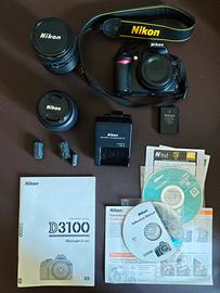 Nikon D3100 con obiettivo 18-55mm e accessori – us