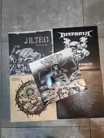 LOTTO 5 VINILI CRUST DBEAT PUNK italiani nuovi