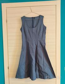 Vestito blu al ginocchio Benetton di cotone tg L
