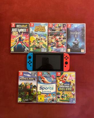 Nintendo Switch V2  + 7 Giochi Top + Accessori
