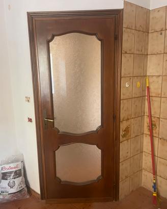 6 porte in legno e vetro 210X80