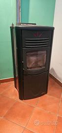 stufa a pellet  graziosa bordeaux