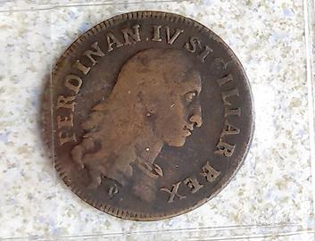 moneta antica Ferdinando IV Un grano