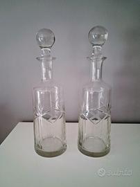 bottiglie in cristallo 