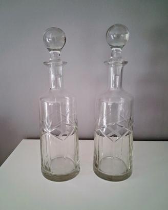 bottiglie in cristallo 