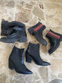 Set 3 paia di stivaletti stradivarius e Zara