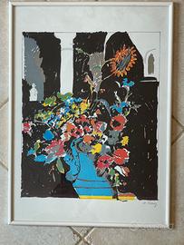 Quadro serigrafia  Antonio Fomez su carta Fabriano