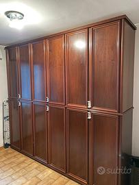 Grande Armadio Vintage Classico Legno Dodici Ante