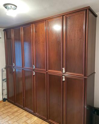 Grande Armadio Vintage Classico Legno Dodici Ante