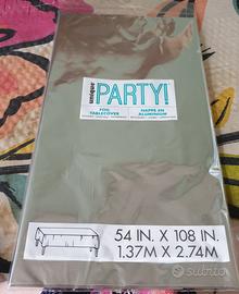 TOVAGLIA in PLASTICA SOTTILISSIMA colore ARGENTO. 