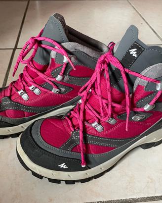 Scarponi trekking montagna donna 40 rosa