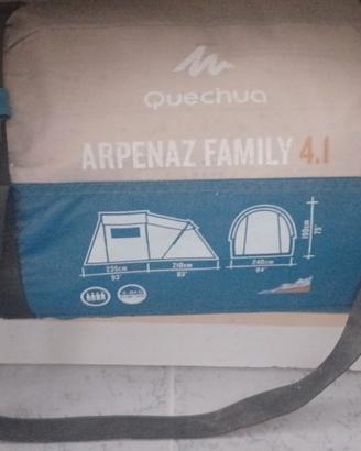 Tenda Quechua Arpenaz Family 4.1 – 4 p.+ 2 materas