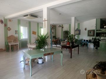 Ristorante pizzeria con vista lago