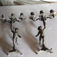 coppia di candelabri vintage