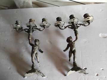 coppia di candelabri vintage