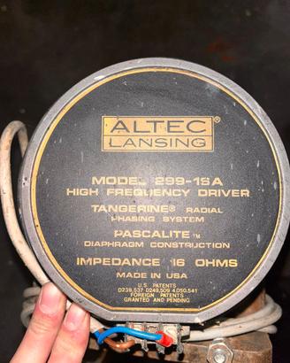 Driver twetter Altec Lansing 299-16A