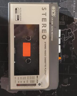 Walkman stereo radio cassette player con casse