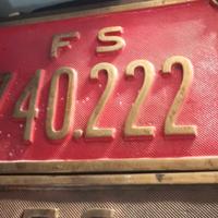 targha ferrovie dello stato