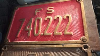 targha ferrovie dello stato