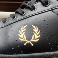 Scarpe Fred Perry 43 snicker nero oro casual ultra