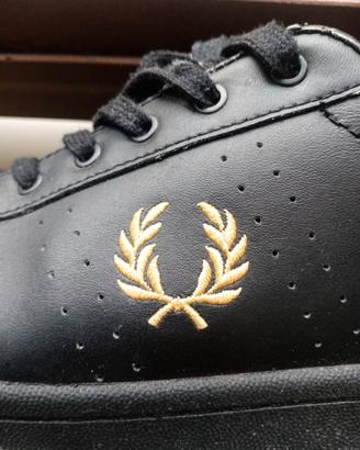 Scarpe Fred Perry 43 snicker nero oro casual ultra