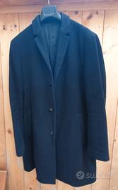 CALVIN KLEIN cappotto nero uomo lana cashmere - 54