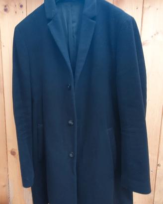 CALVIN KLEIN cappotto nero uomo lana cashmere - 54