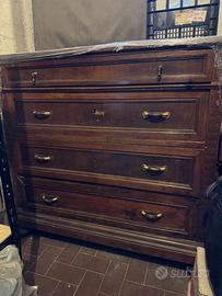 Tre cassiettiere antiche in legno