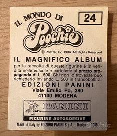 Mancolista Il mondo di Poochie Panini 1986