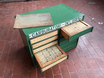 Scatola officina carburatori moto Dellorto