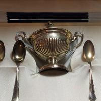 zuccheriera è cucchiaini in argento 800