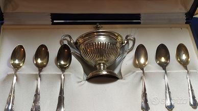 zuccheriera è cucchiaini in argento 800