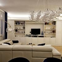 libreria con porta tv laccata ante e vani giorno