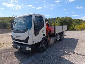 Iveco 120/190 con gru PM 7 e ribaltabile 