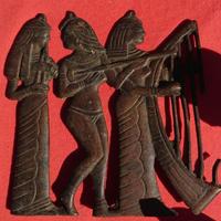 Antico fregio dell'Egitto in bronzo