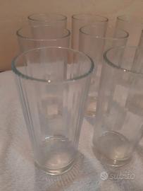 Set 12 bicchieri alti in vetro Italy