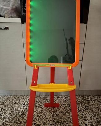 Sgabello lavagna bambini a 2 modi illuminata e pla