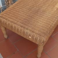 Tavolino Rattan Vintage 