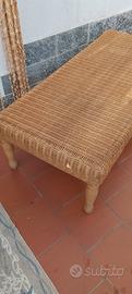 Tavolino Rattan Vintage 