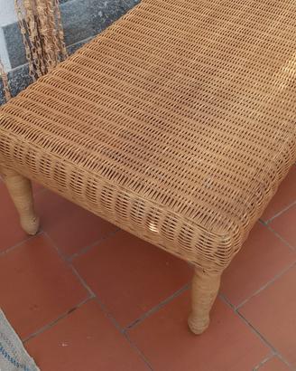 Tavolino Rattan Vintage 