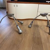 Coppia di Lampadari a tre bracci orientabili