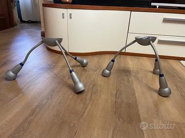 Coppia di Lampadari a tre bracci orientabili