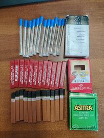 Lotto ricariche Parker e mine Faber-Castell/Asitra