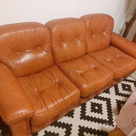 divano e poltrone in vera pelle